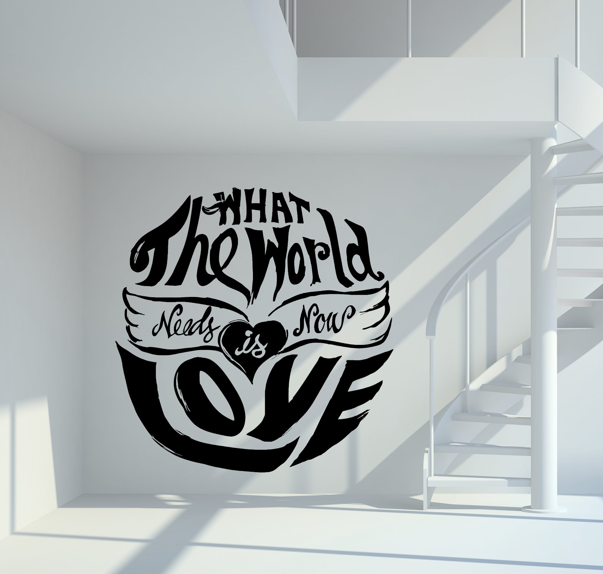 31003 The World needs Love Wandtattoo